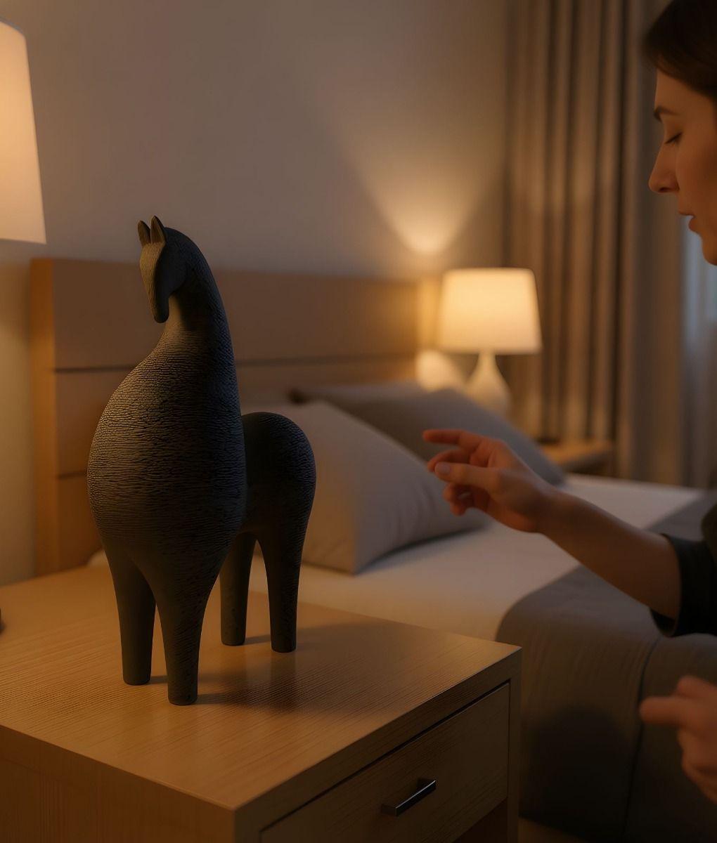 Estatua Caballo Elegante Figura Decorativa Estilizada Jhn-4