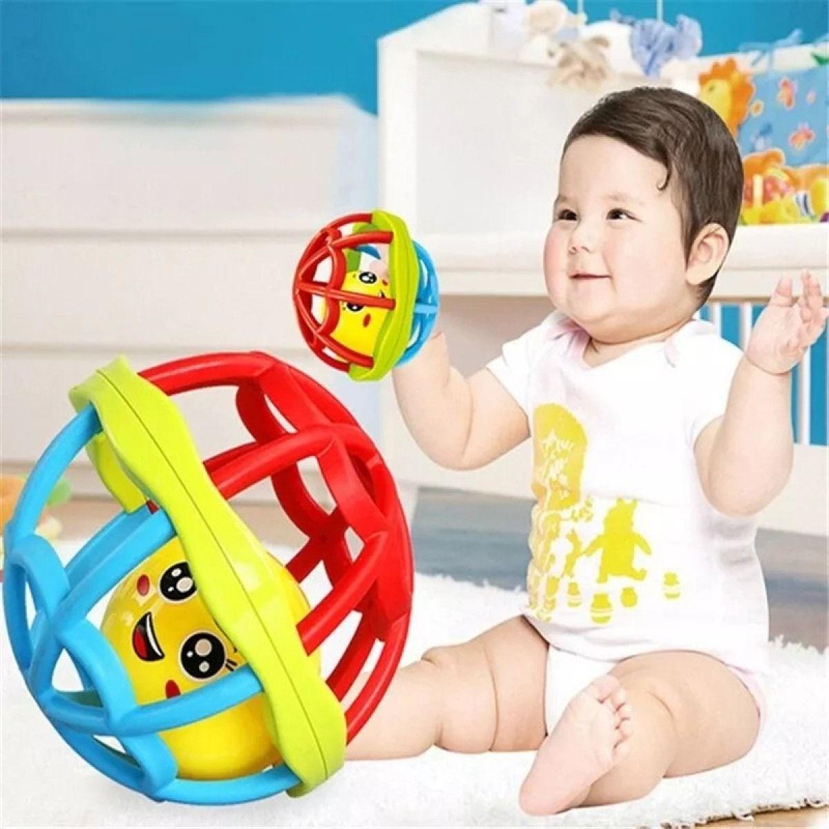 Sonajero Suave Forma Pelota Didactico Juguete Bebe Lau-3