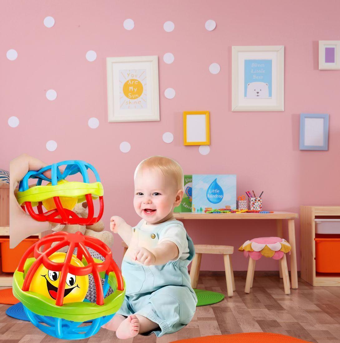 Sonajero Suave Forma Pelota Didactico Juguete Bebe Lau-4