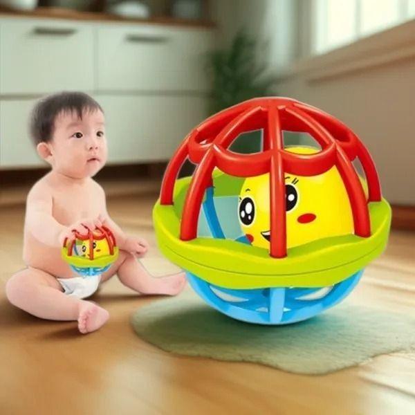 Sonajero Suave Forma Pelota Didactico Juguete Bebe Lau-5