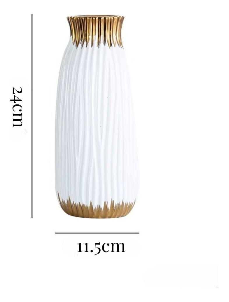 Florero Jarrón Cilíndrico Decorativo Moderno hogar 24cm Jhn-9