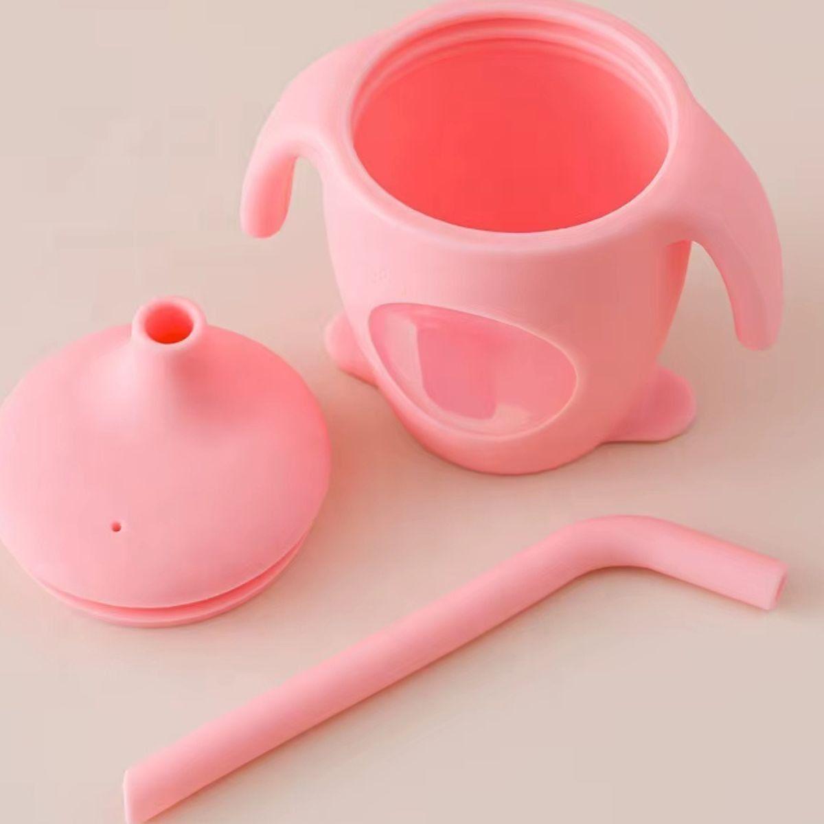 SET 2 VASOS DE INICIACION APRENDIZAJE CON BOQUILLA BEBE LAU-3