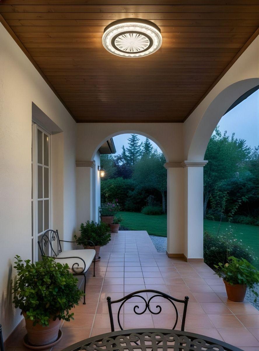 Lámpara Techo Plafón LED Diseño Escultural Patrón Radial Jhn-7