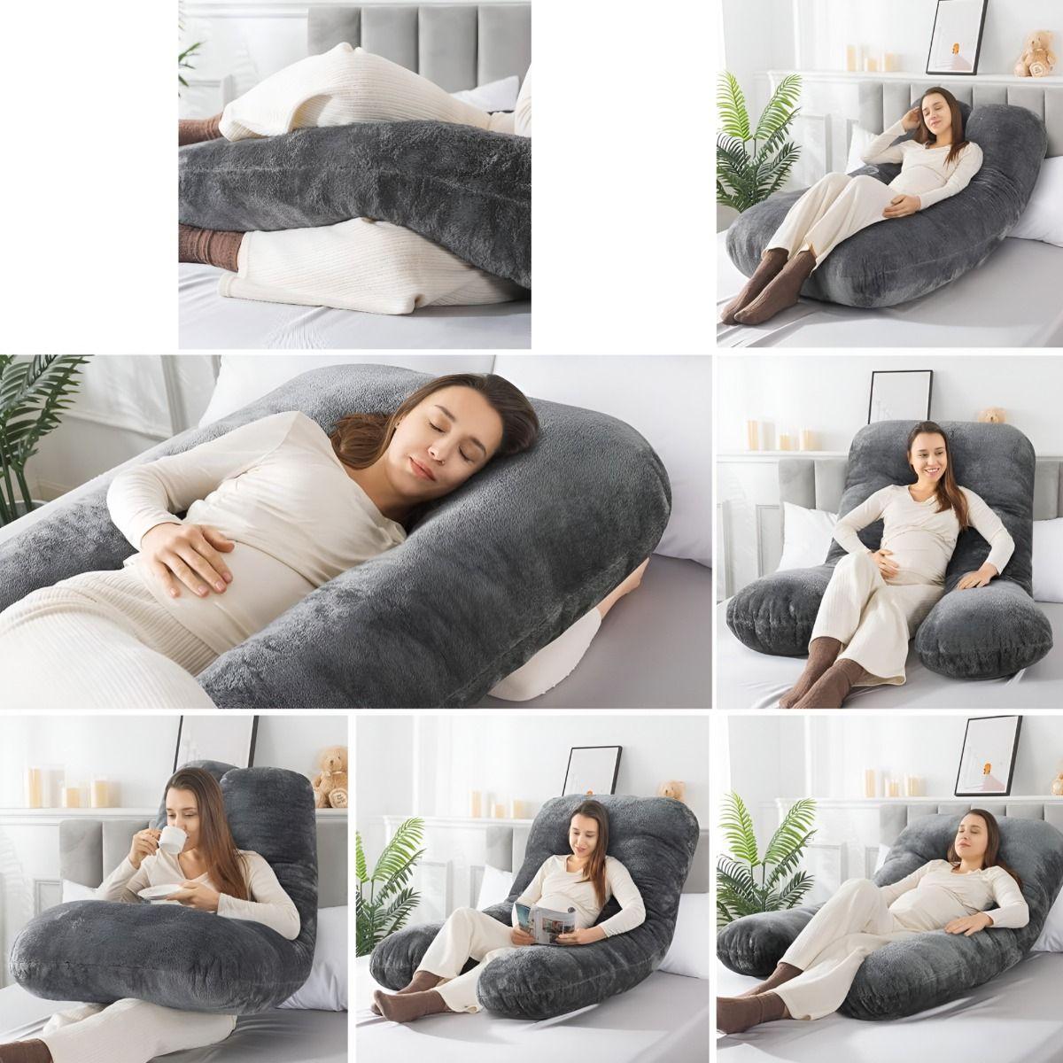 Cojín Almohada Maternal U Funda Extra Suave Multiusos Jhn-3