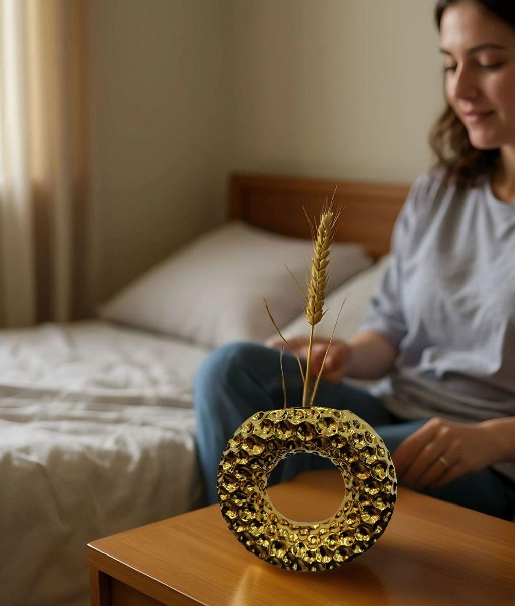 Florero Decorativo Forma Circular Moderno Hogar Jhn-3