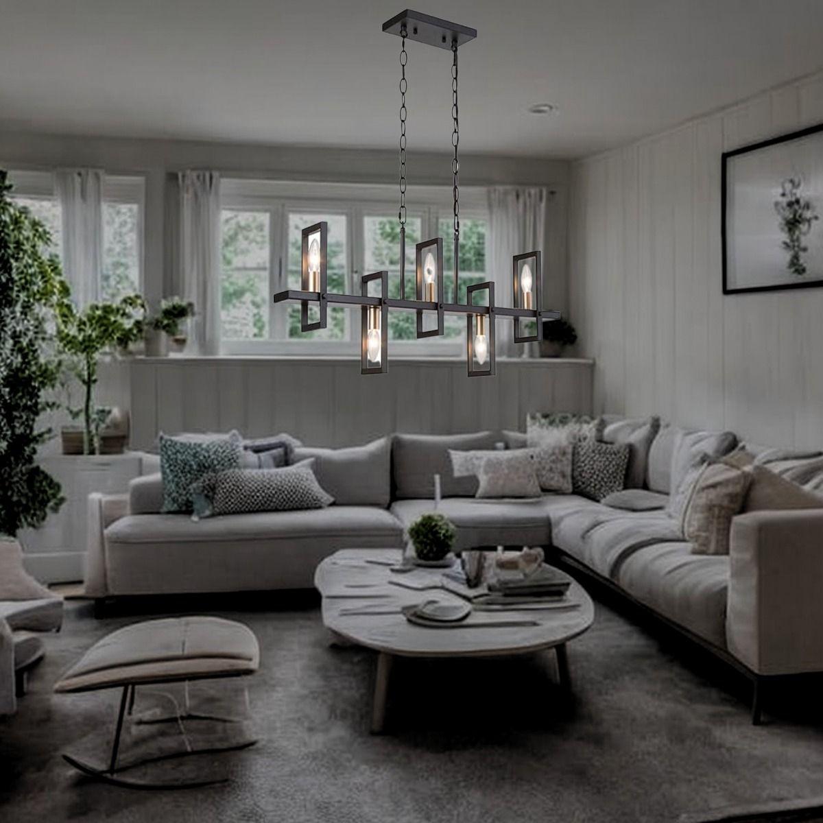 Lampara Colgante Candelabro Moderno 6 Luces Sala Cocina Lau-7