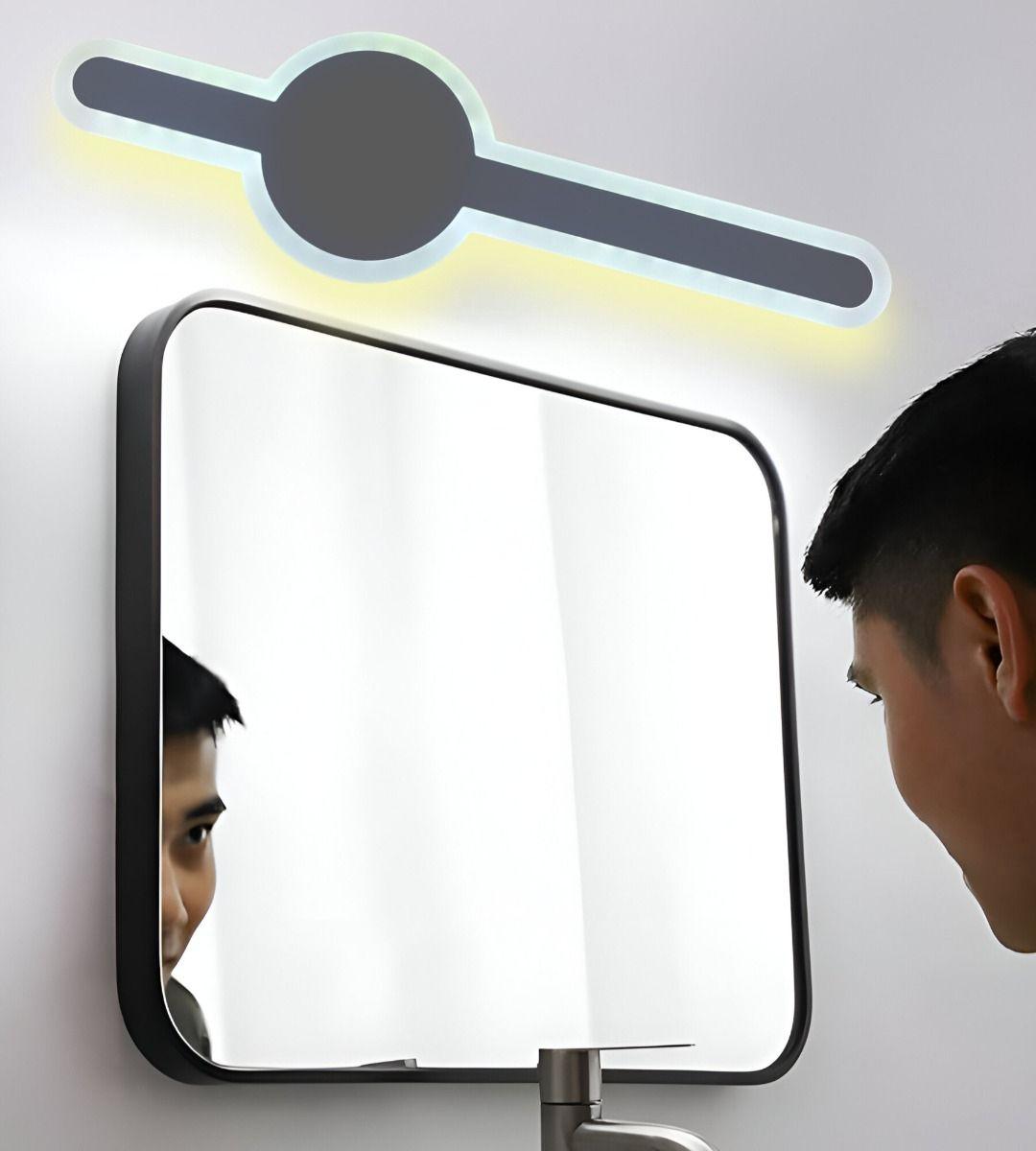 Lámpara Pared Tipo Espada LED Blanco y Gris Decorativa Jhn-3