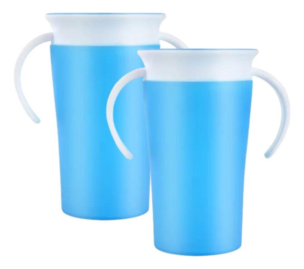 SET 2 VASOS 360  ANTIDERRAME PARA BEBE APRENDIZAJE LAU-3