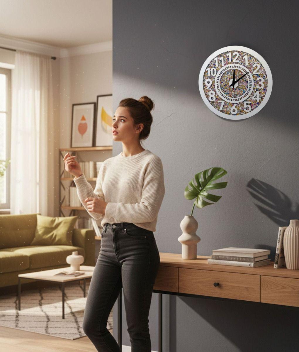 Reloj Pared Decorativo Estilo Calado Diseño Dinámico Jhn-2