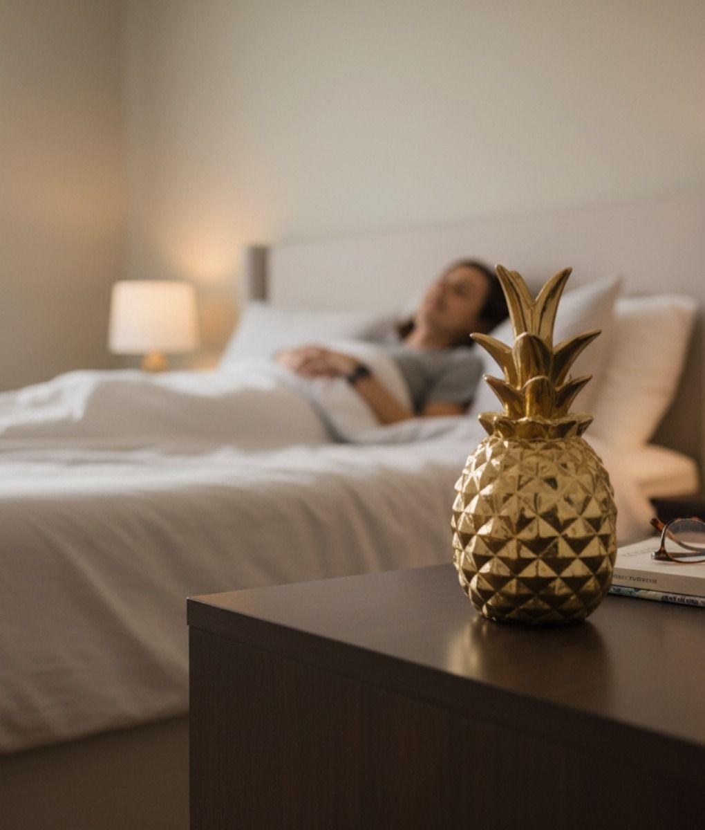 Figura Decorativa Estatua Piña Moderno Adorno Hogar Jhn-4