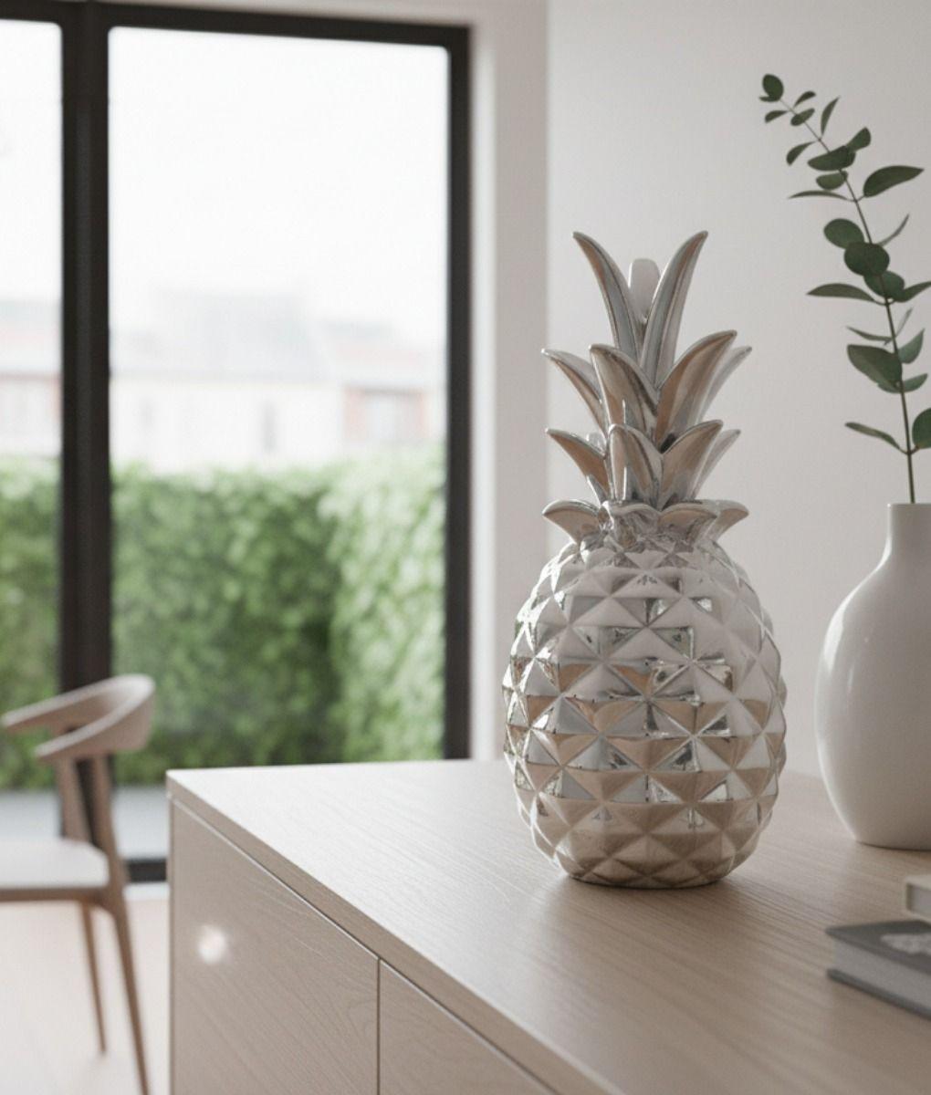 Figura Decorativa Estatua Piña Moderno Adorno Hogar Jhn-7