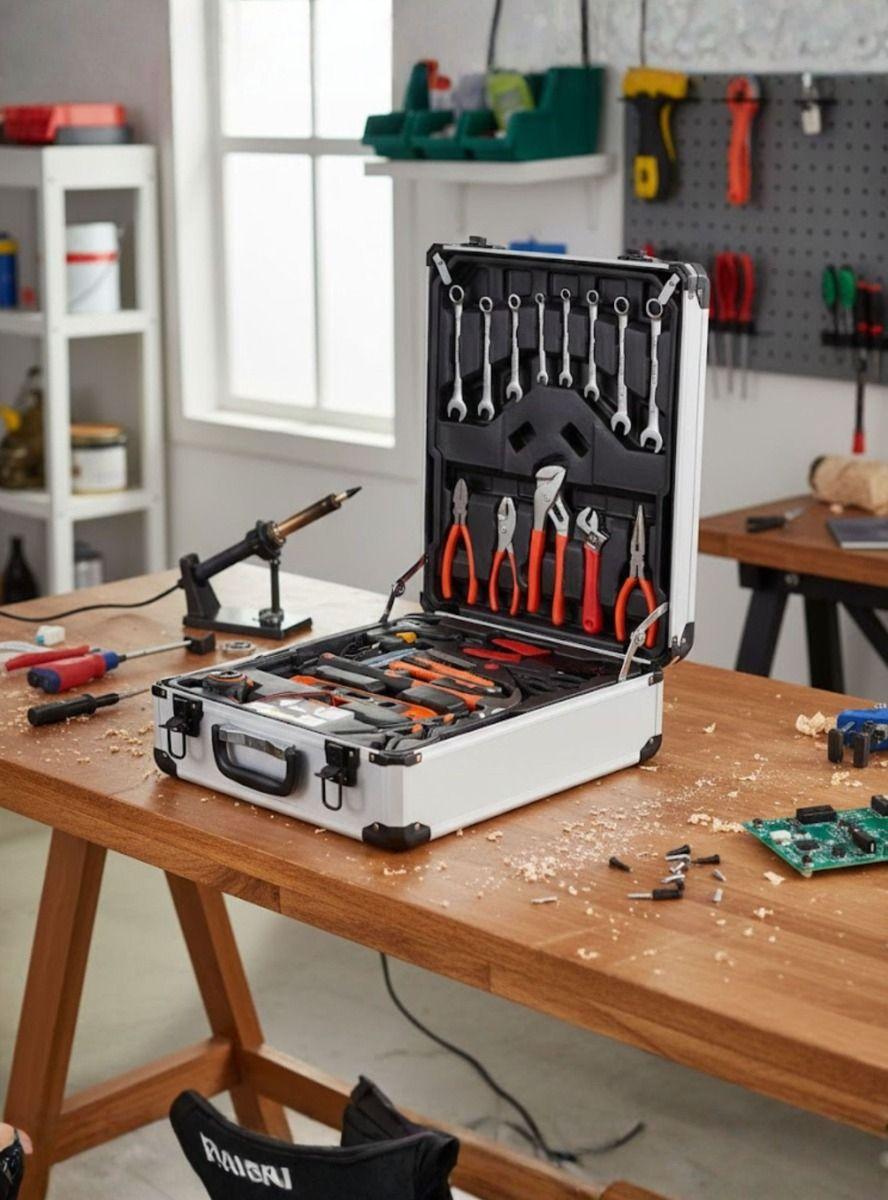 Kit Herramienta Profesional Combinada Maleta Transporte Jhn-5