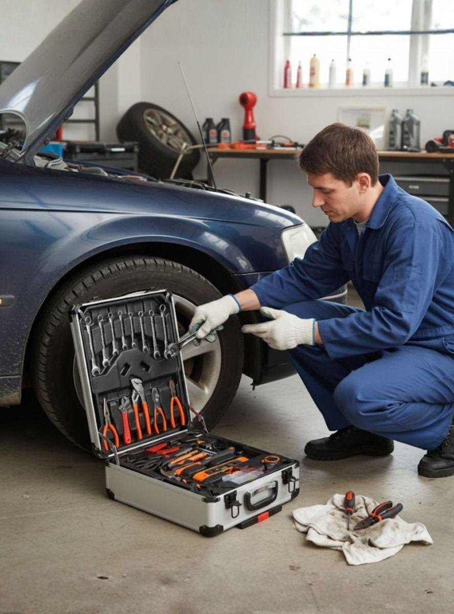 Kit Herramienta Profesional Combinada Maleta Transporte Jhn-7