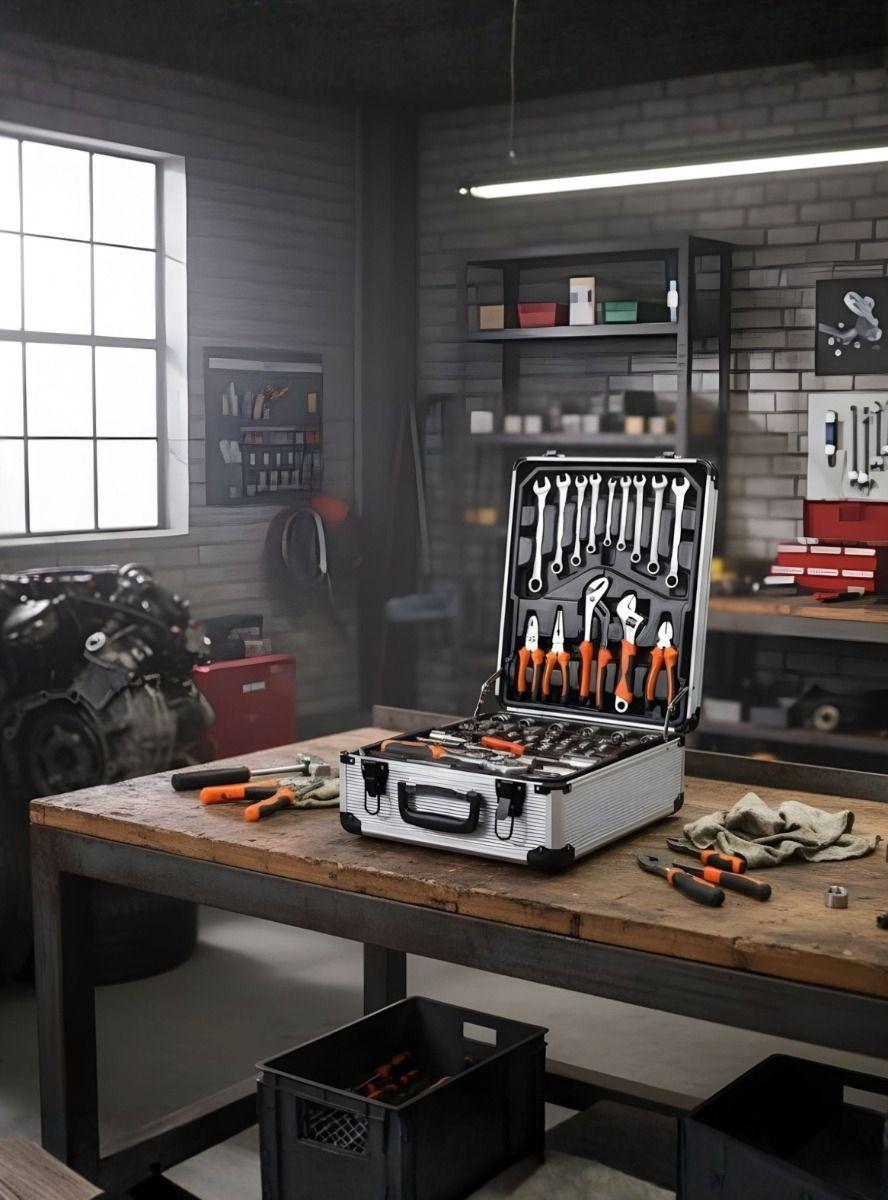 Kit Herramienta Profesional Combinada Maleta Transporte Jhn-8