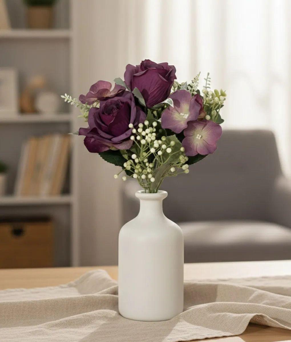 Set 3 Flores Artificiales Silvestres Ramo Decorativo Jhn-8