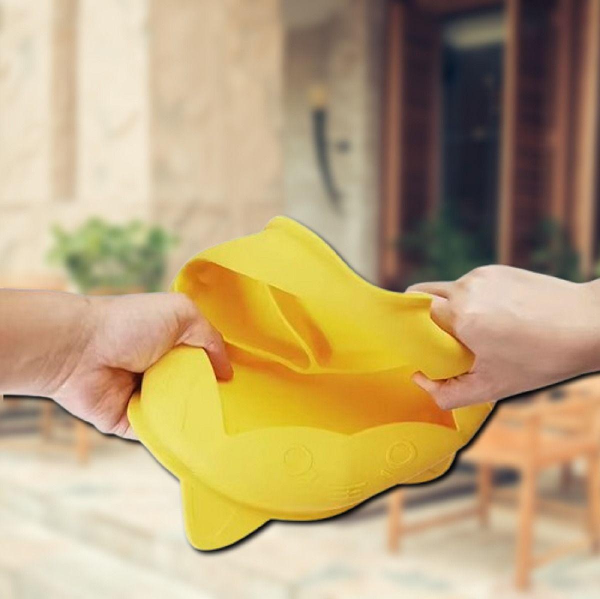 Set 3 Platos Silicona Diseño Tigre Niños Bebes Lau-7