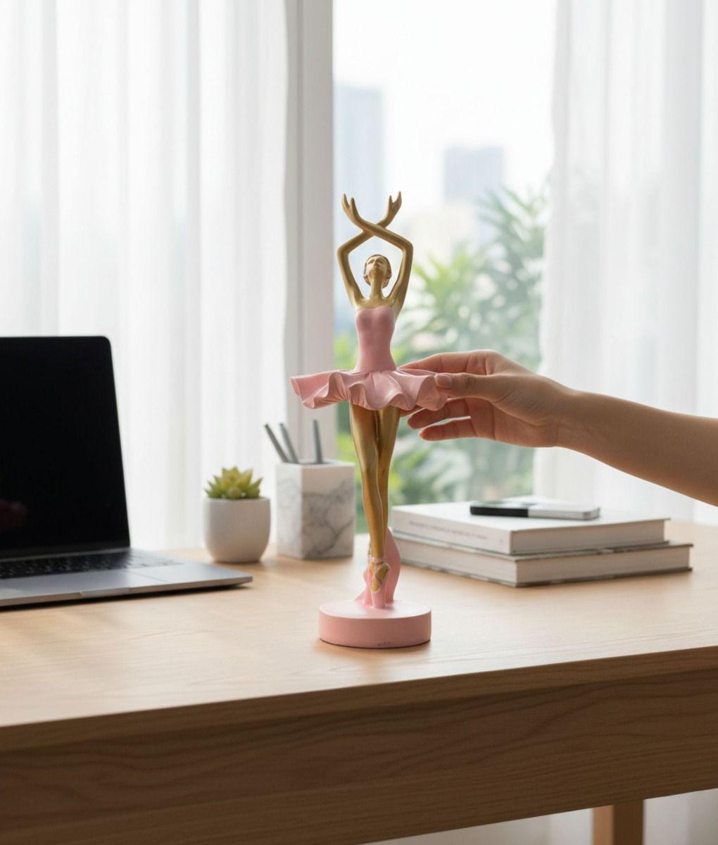 Estatua Decorativa Figura Bailarina Ballet Adorno Jhn-3