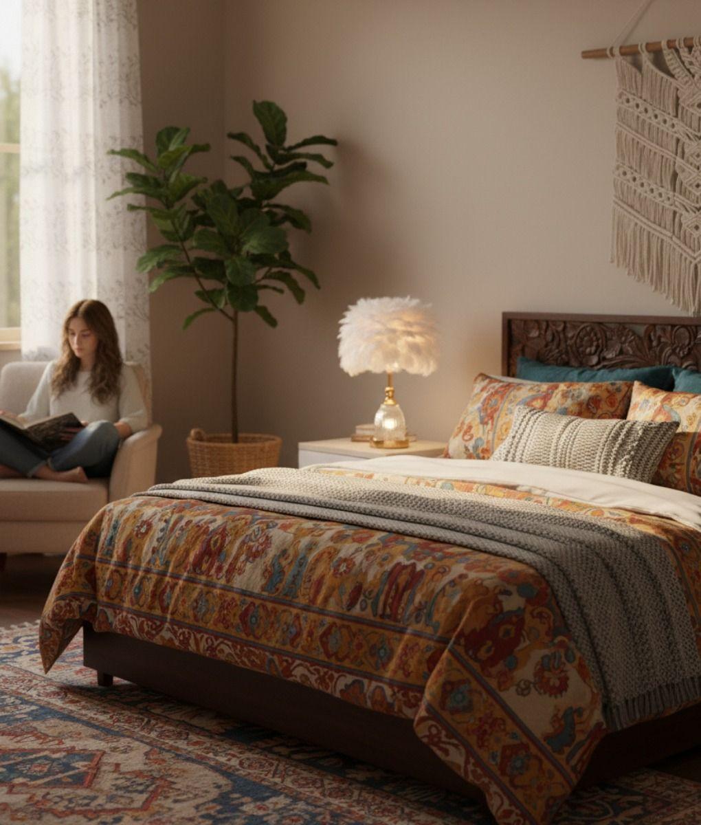 Lámpara Mesa Decorativa Pantalla Textura Etérea LED Jhn-4