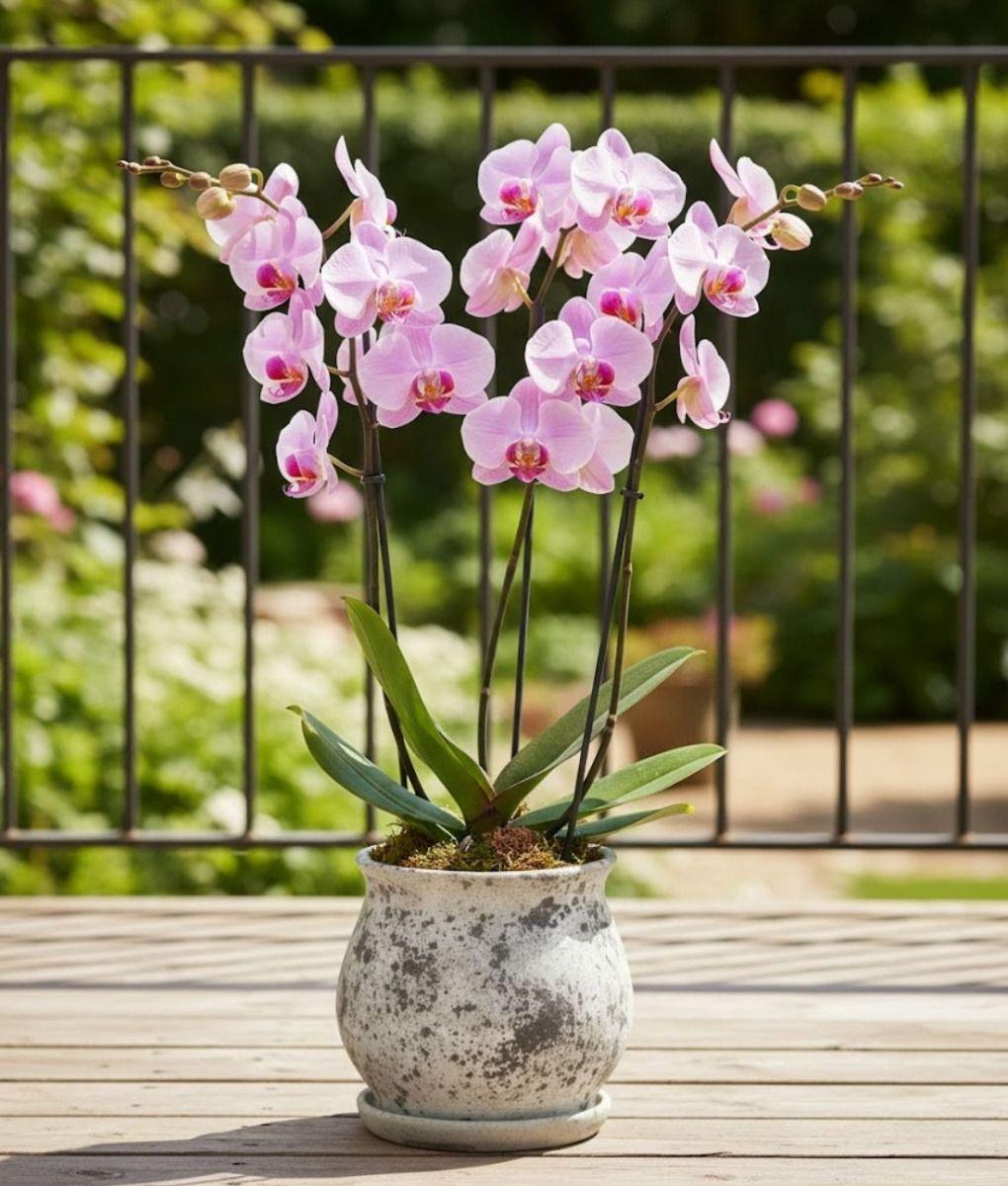 Maceta Decorativa Patrón Moderno Jaspeado Funcional Jhn-5