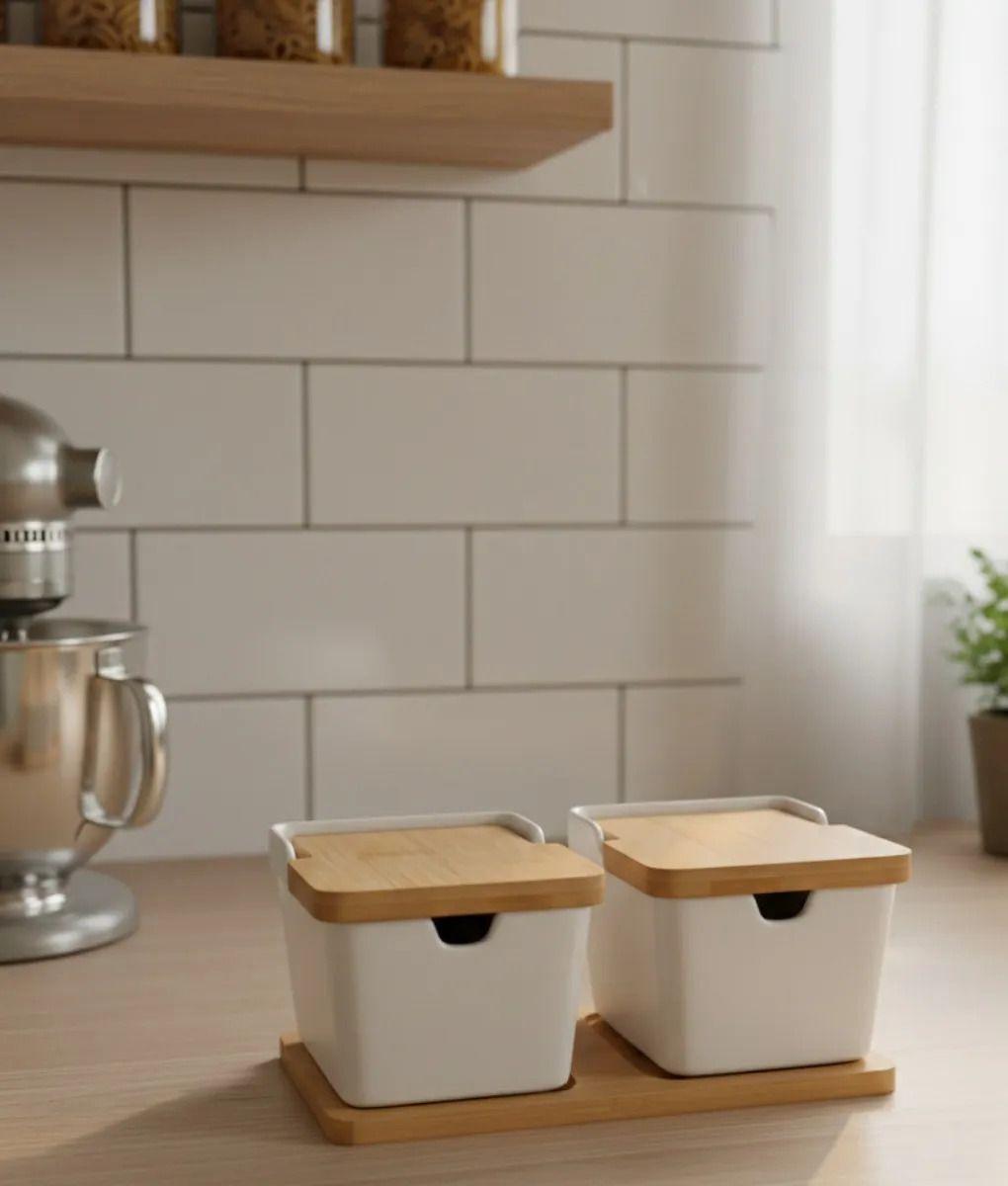 Set 2 Contenedores Diseño Minimalista Almacenamiento Jhn-7