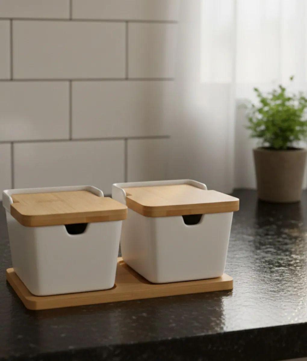 Set 2 Contenedores Diseño Minimalista Almacenamiento Jhn-8
