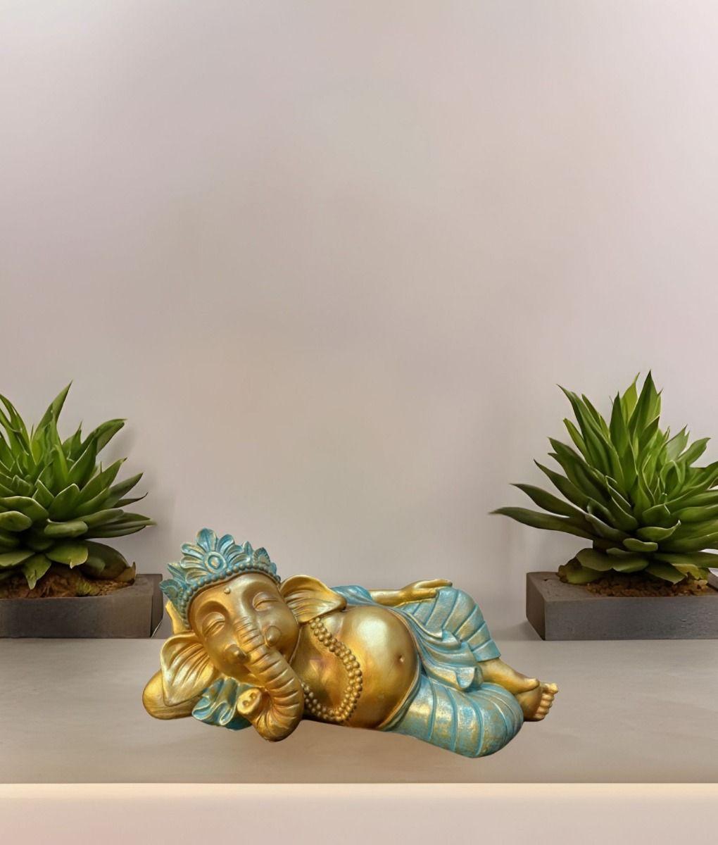 Estatua Decorativa Ganesha Adorno Hindú Figura Jhn-5