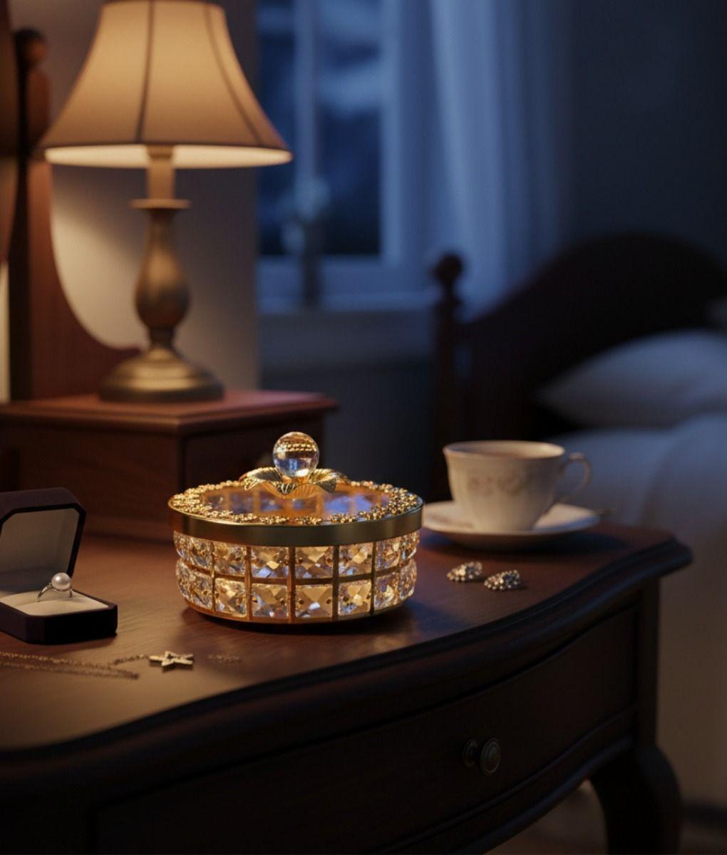 Joyero Decorativo Centro Mesa Adorno Multifuncional Jhn-8