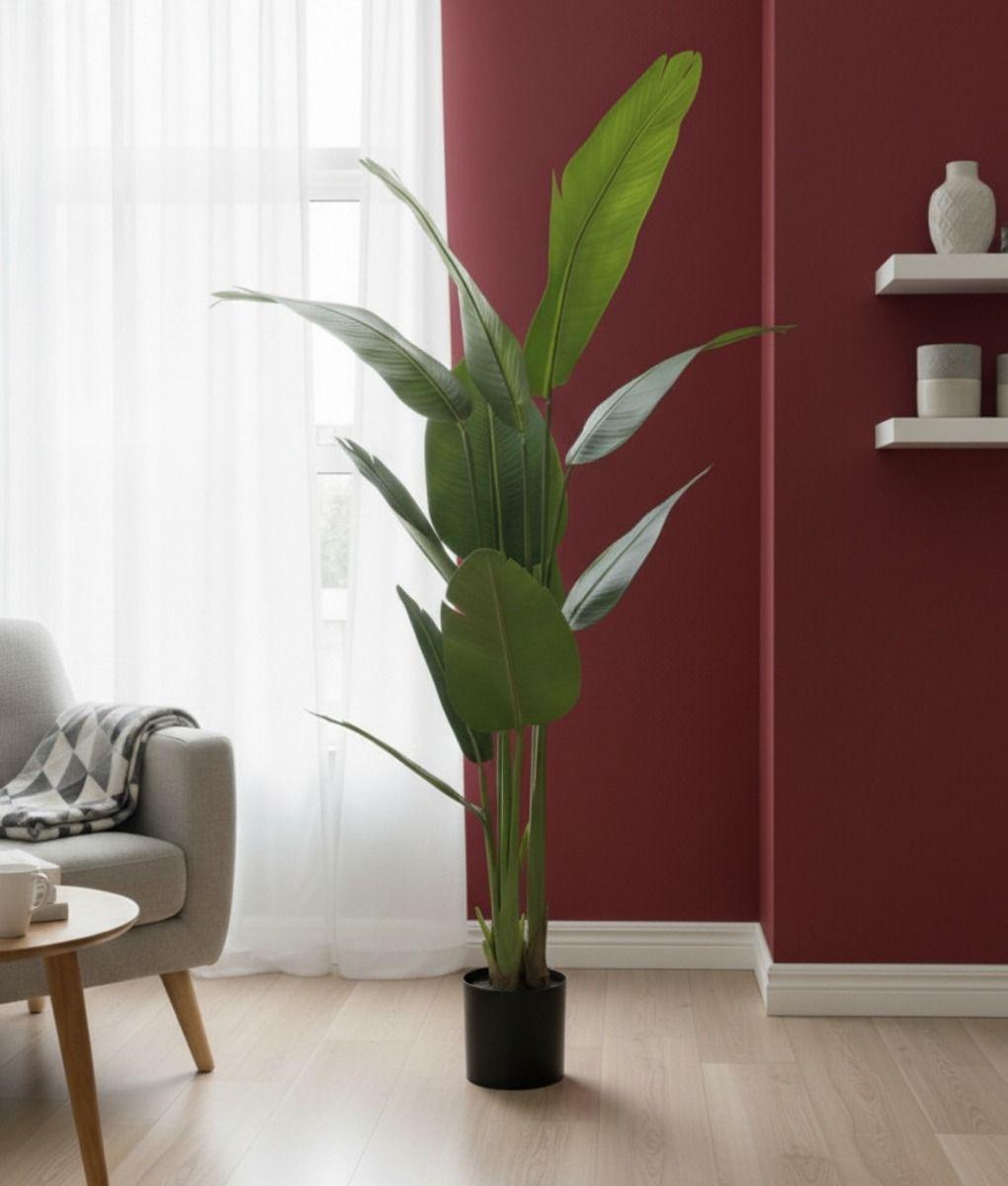 Planta Artificial Decorativa Ave de Paraíso Adorno Hogar Jhn-8