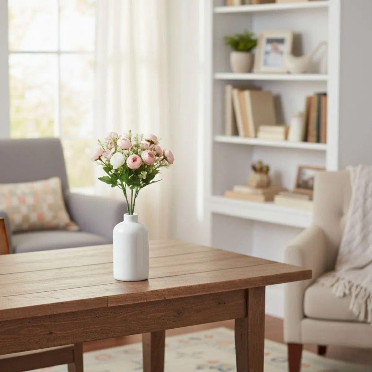 Set 3 Ramo Flores Silvestres Frescura Artificial Adorno Jhn-6