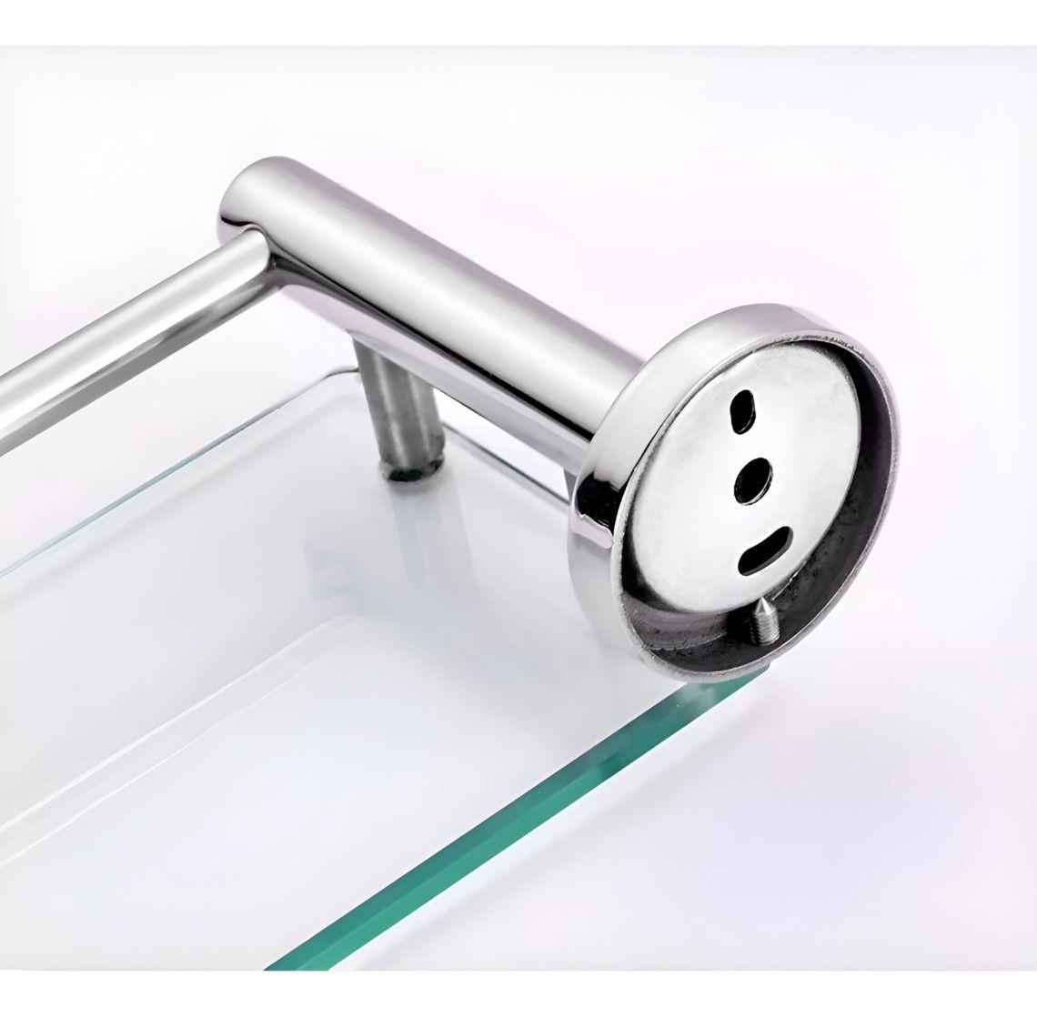 Estante Baño Repisa Estante Vidrio Templado Pared Jhn-2