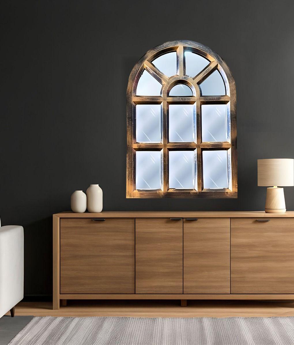 Espejo Decorativo Pared Diseño Ventana Adorno Hogar Jhn-7