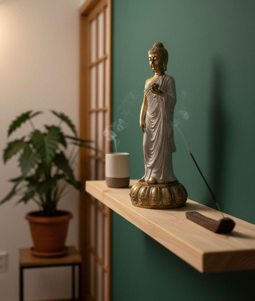 Figura Decorativa Buda Adorno Estatua Hogar Jhn-6