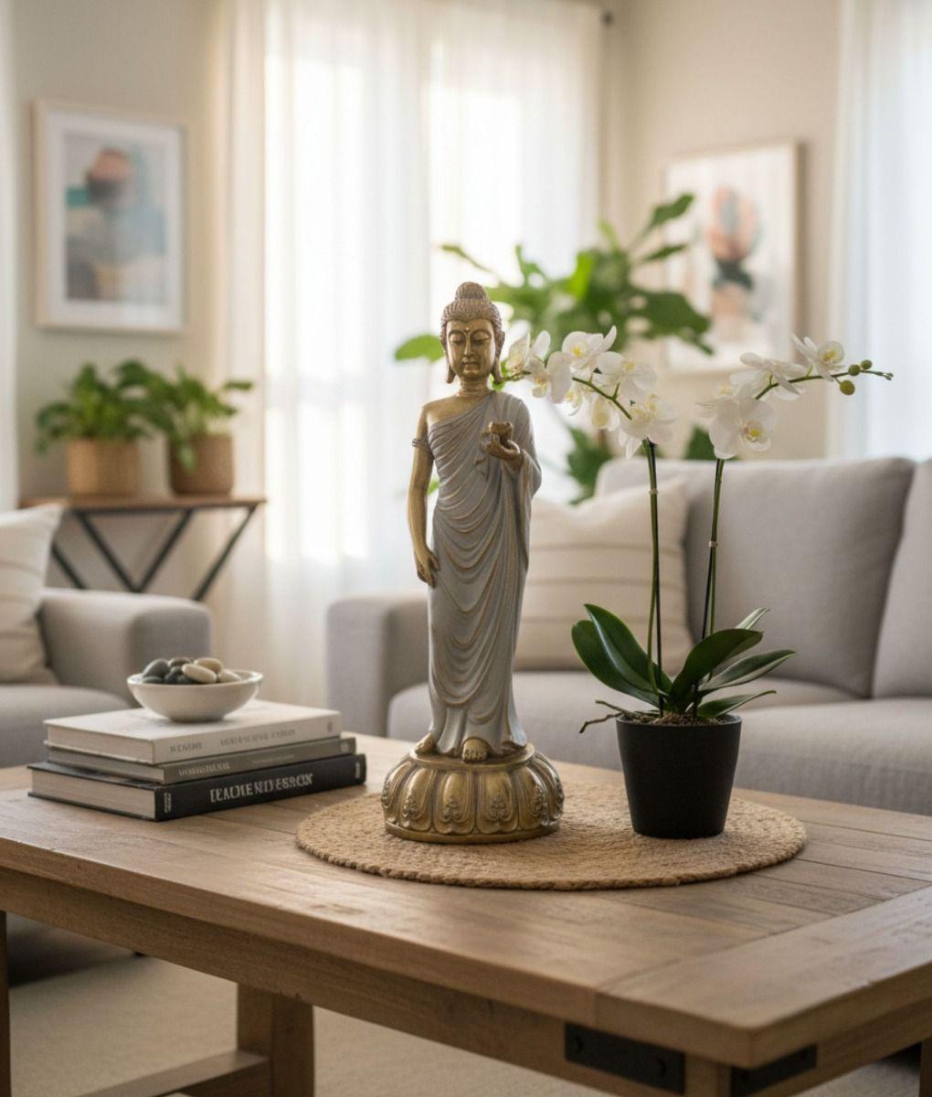 Figura Decorativa Buda Adorno Estatua Hogar Jhn-7