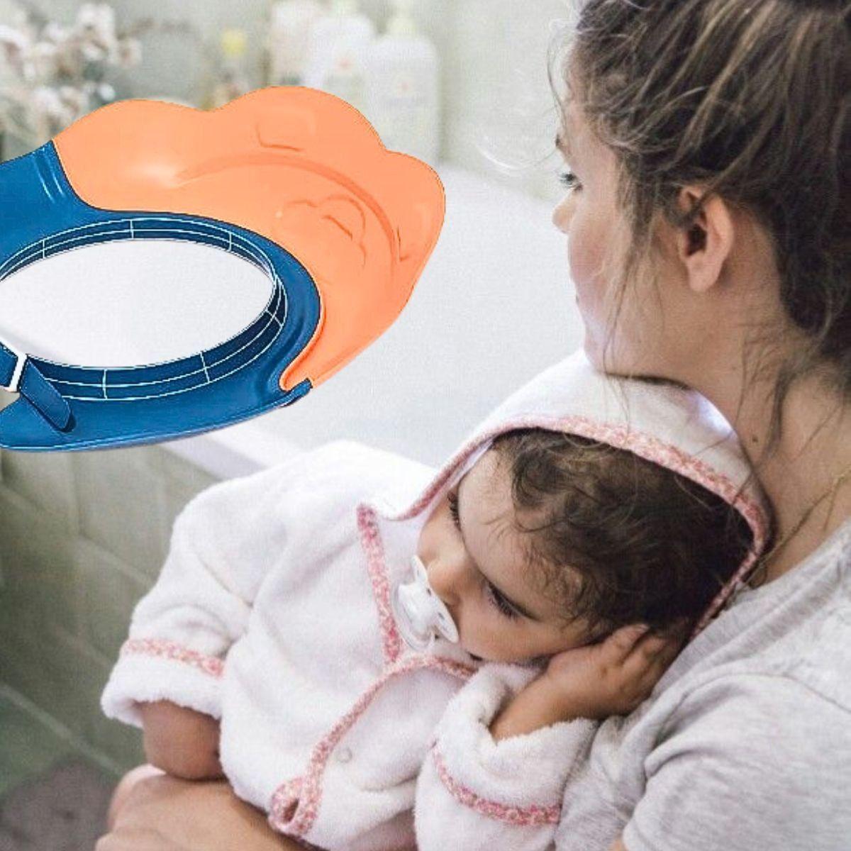 Set 4 Gorro Visera Ducha Silicona Ajustable Baño Bebe Lau-2