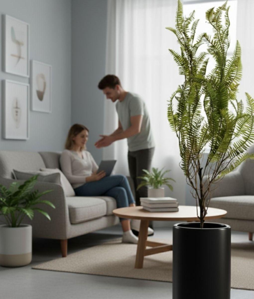 Planta Artificial Helecho Ramificado Bosque Adorno Jhn-4