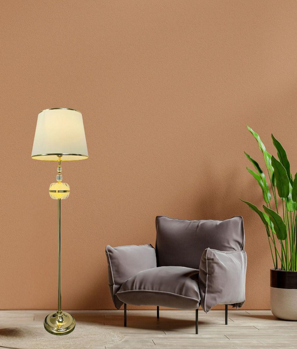Lámpara Pie Lisa Alta Cilíndrica Decorativa Hogar Jhn-6