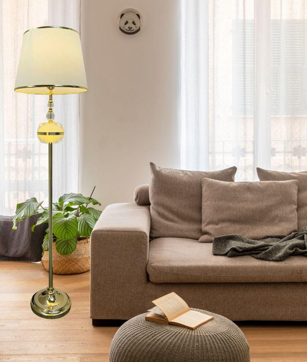 Lámpara Pie Lisa Alta Cilíndrica Decorativa Hogar Jhn-7