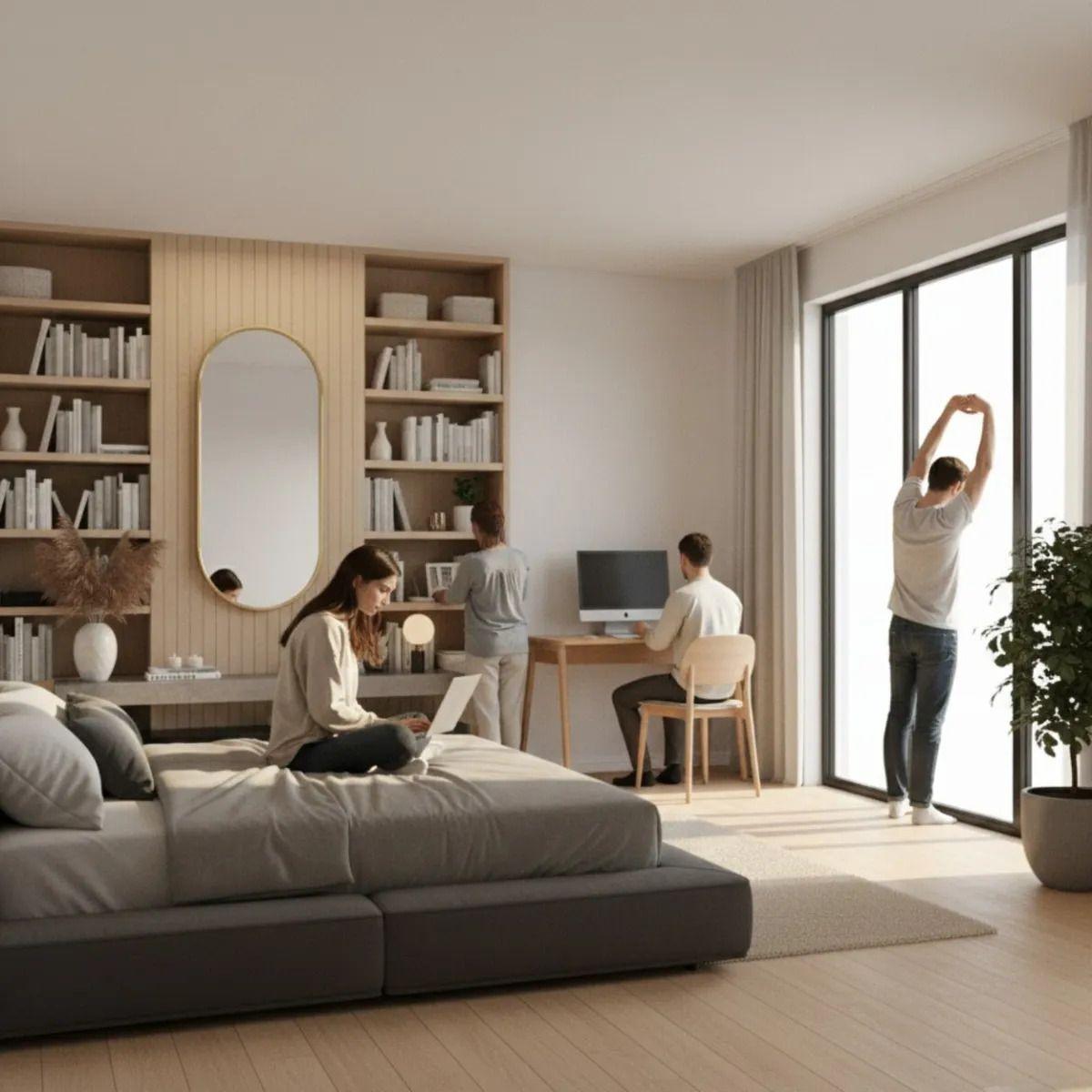 Espejo Decorativo Pared Ovalado Estilo Minimalista Hogar Jhn-3