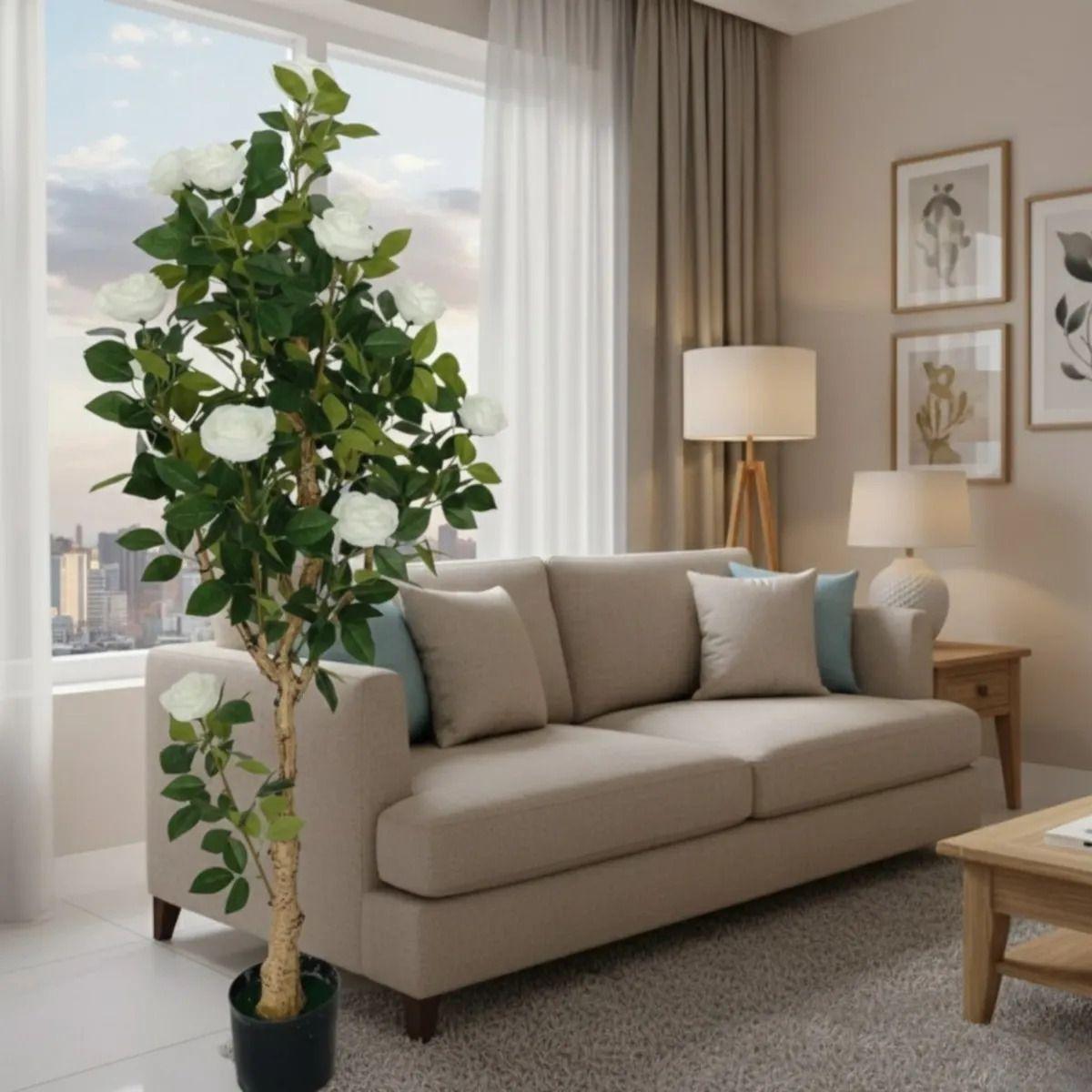 Planta Artificial Decorativa Árbol Rosas Gala Adorno Jhn-2