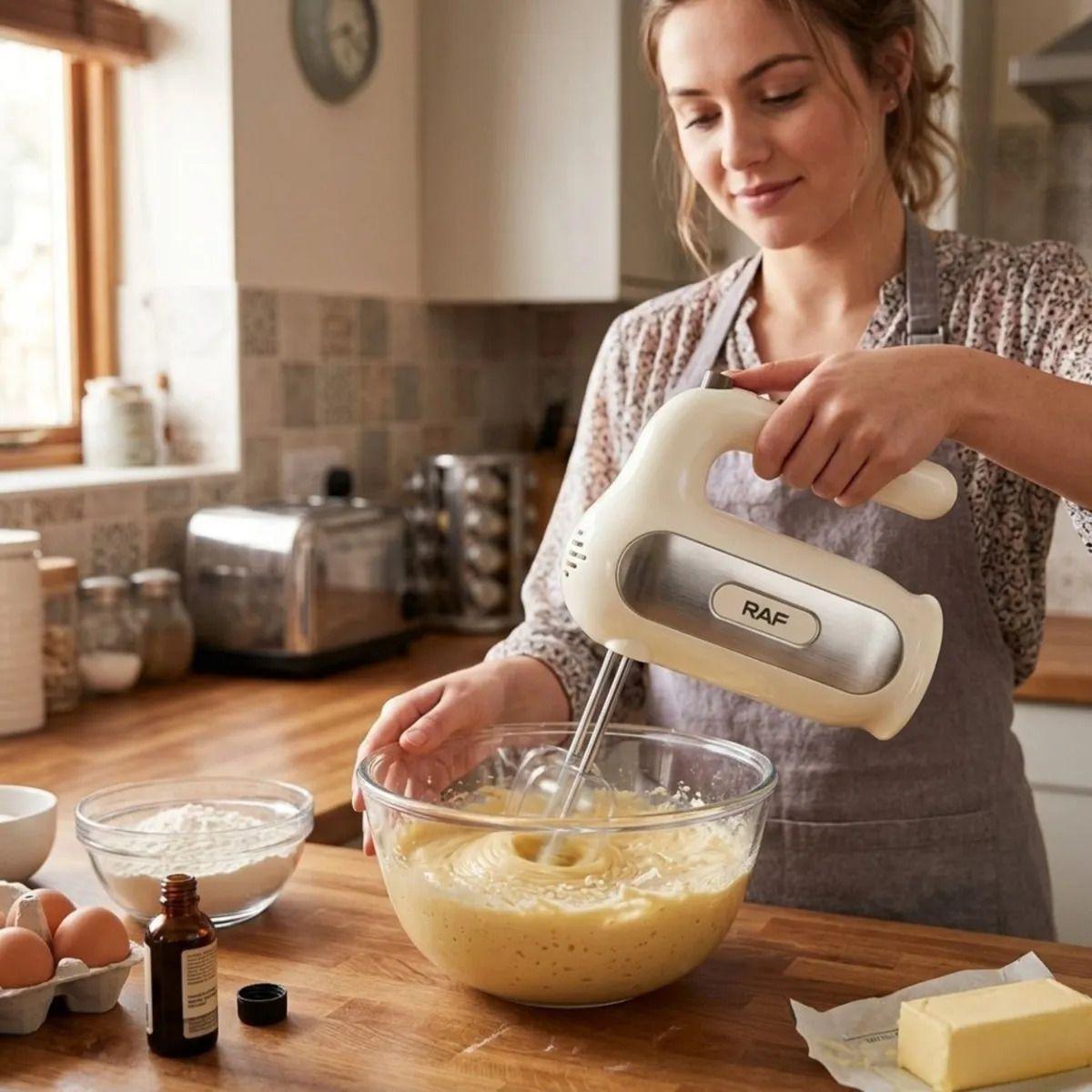 Batidora Mano Cocina Varillas Ganchos Masas Respotería ALJ-3