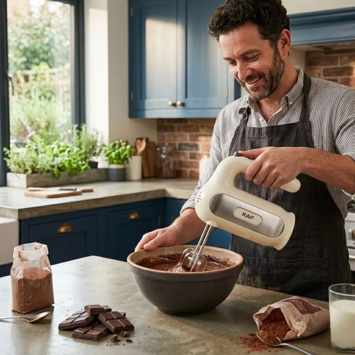Batidora Mano Cocina Varillas Ganchos Masas Respotería ALJ-4