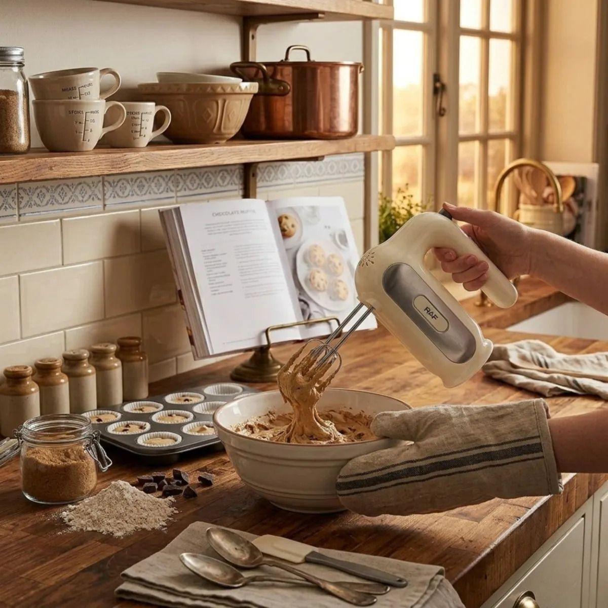 Batidora Mano Cocina Varillas Ganchos Masas Respotería ALJ-9