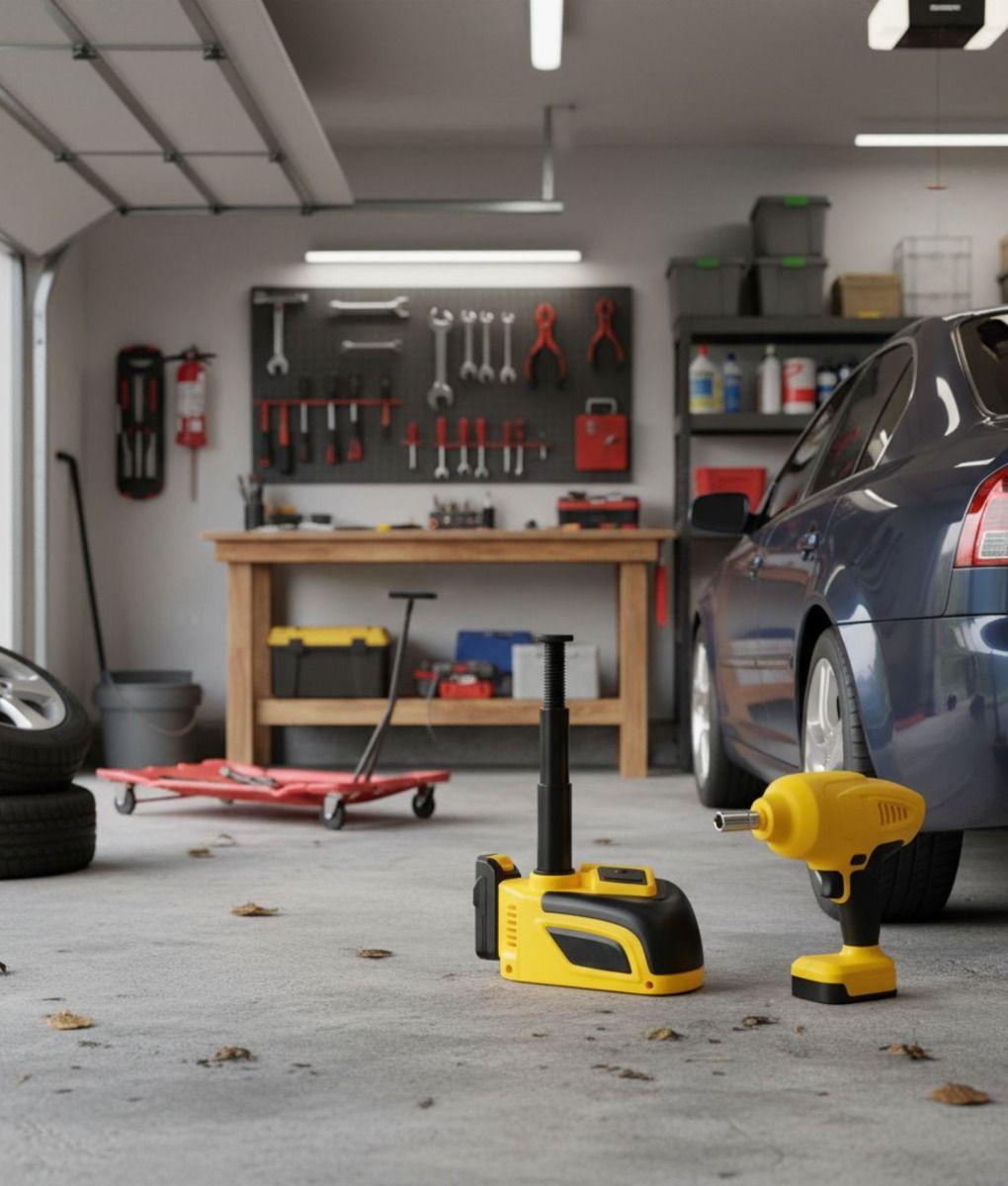 Kit Gato Hidráulico Llave Impacto Auto Vehículo Elevador Jhn-6