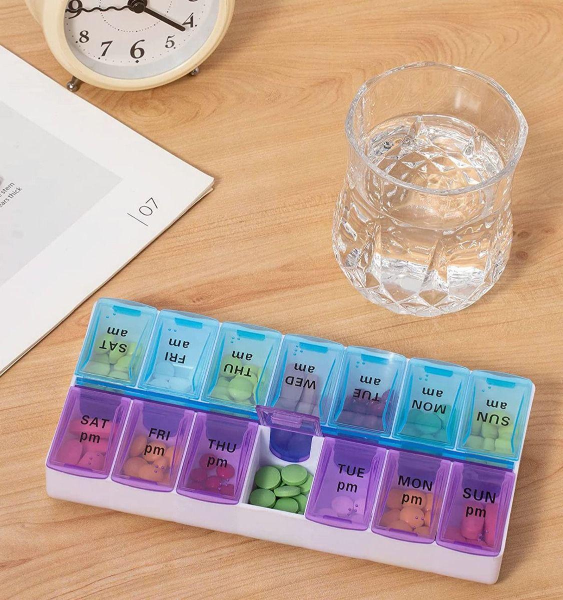 SET 3 PASTILLEROS TOMA SEMANAL PLASTICO PORTATIL LAU-5