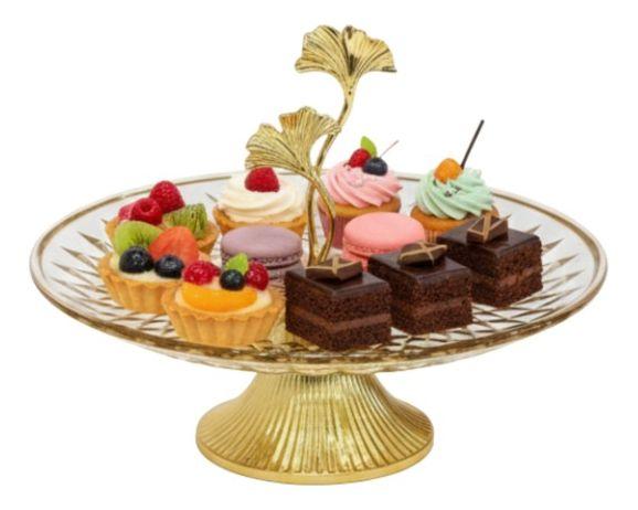 Centro Mesa Decorativo Diseño Artístico Plato Pedestal Jhn-1