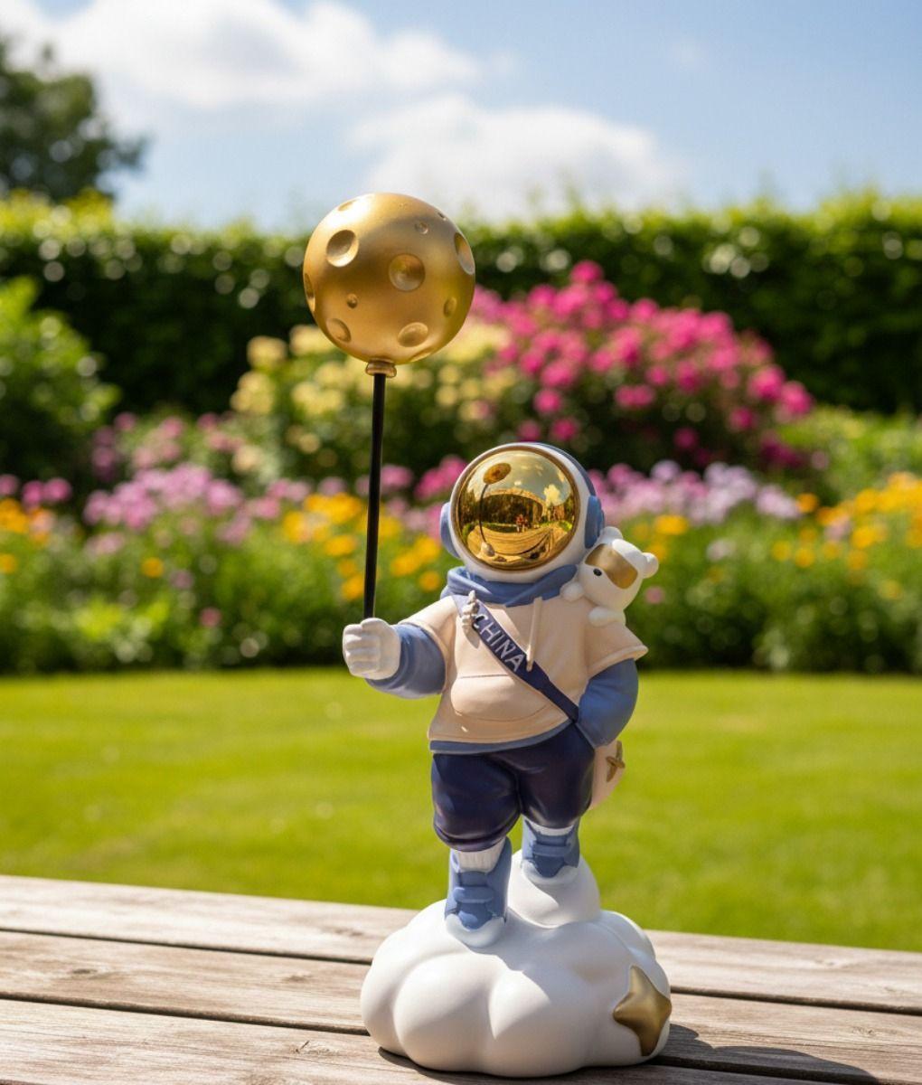 Figura Decorativa Viaje Luna Estatua Fantasía Cósmica Jhn-7