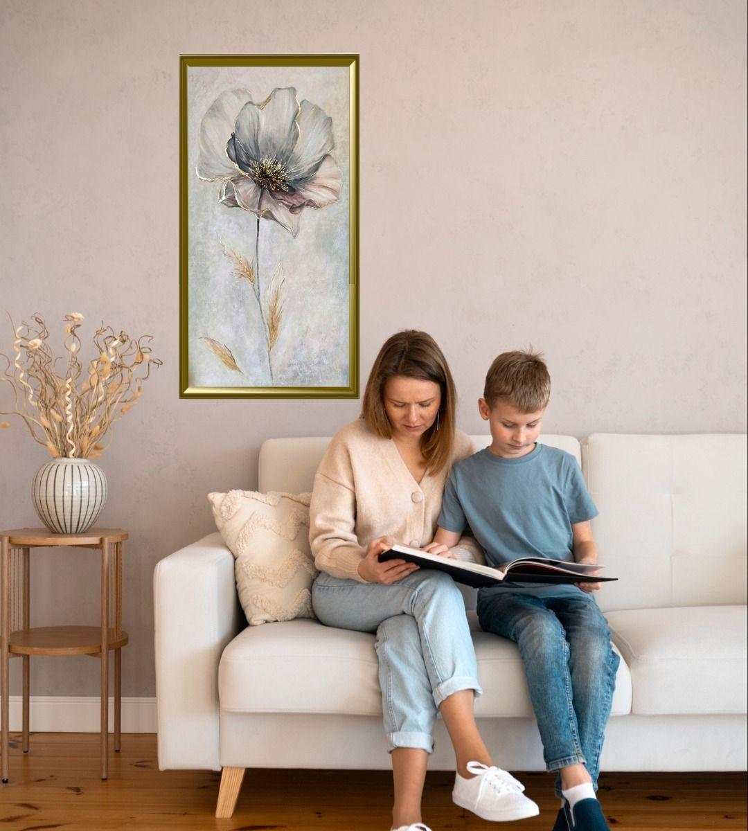 Cuadro Decorativo Pared Flores Serenas Pintura Jhn-5
