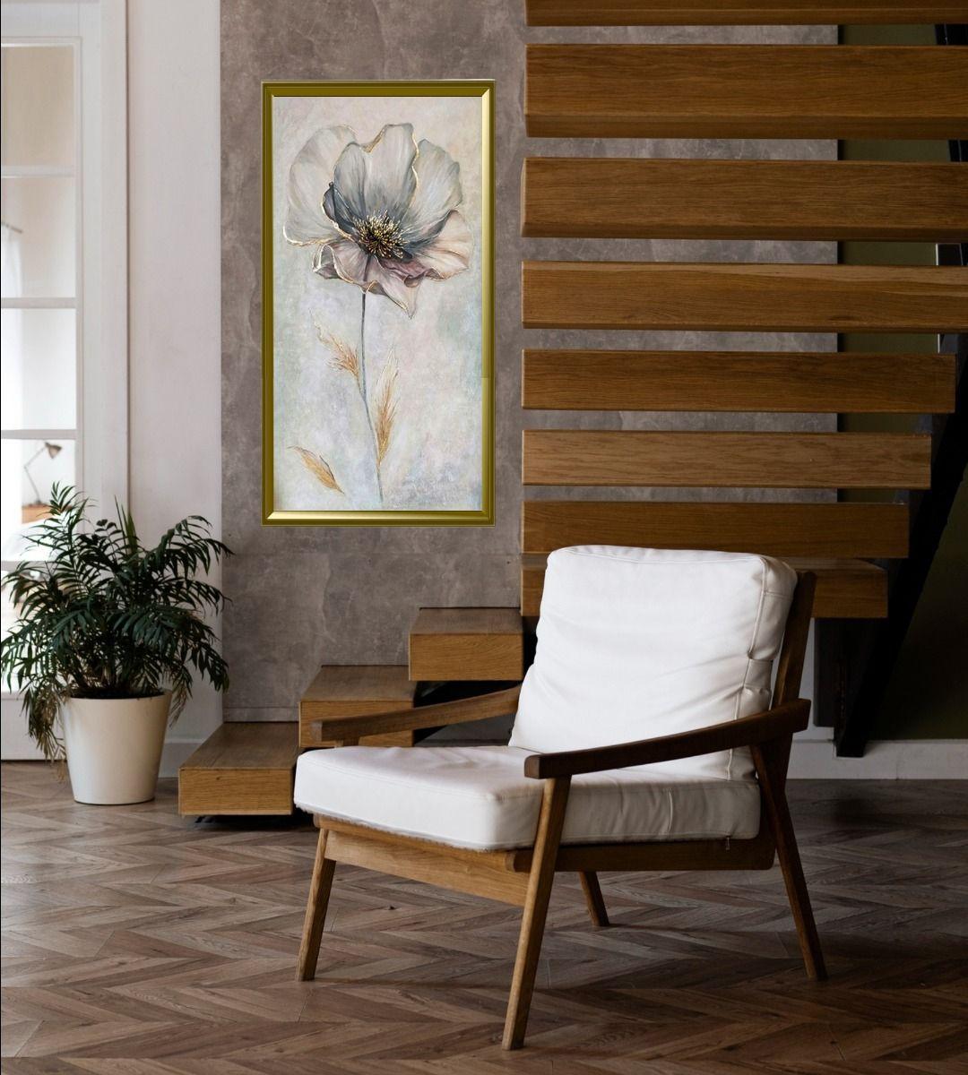 Cuadro Decorativo Pared Flores Serenas Pintura Jhn-6