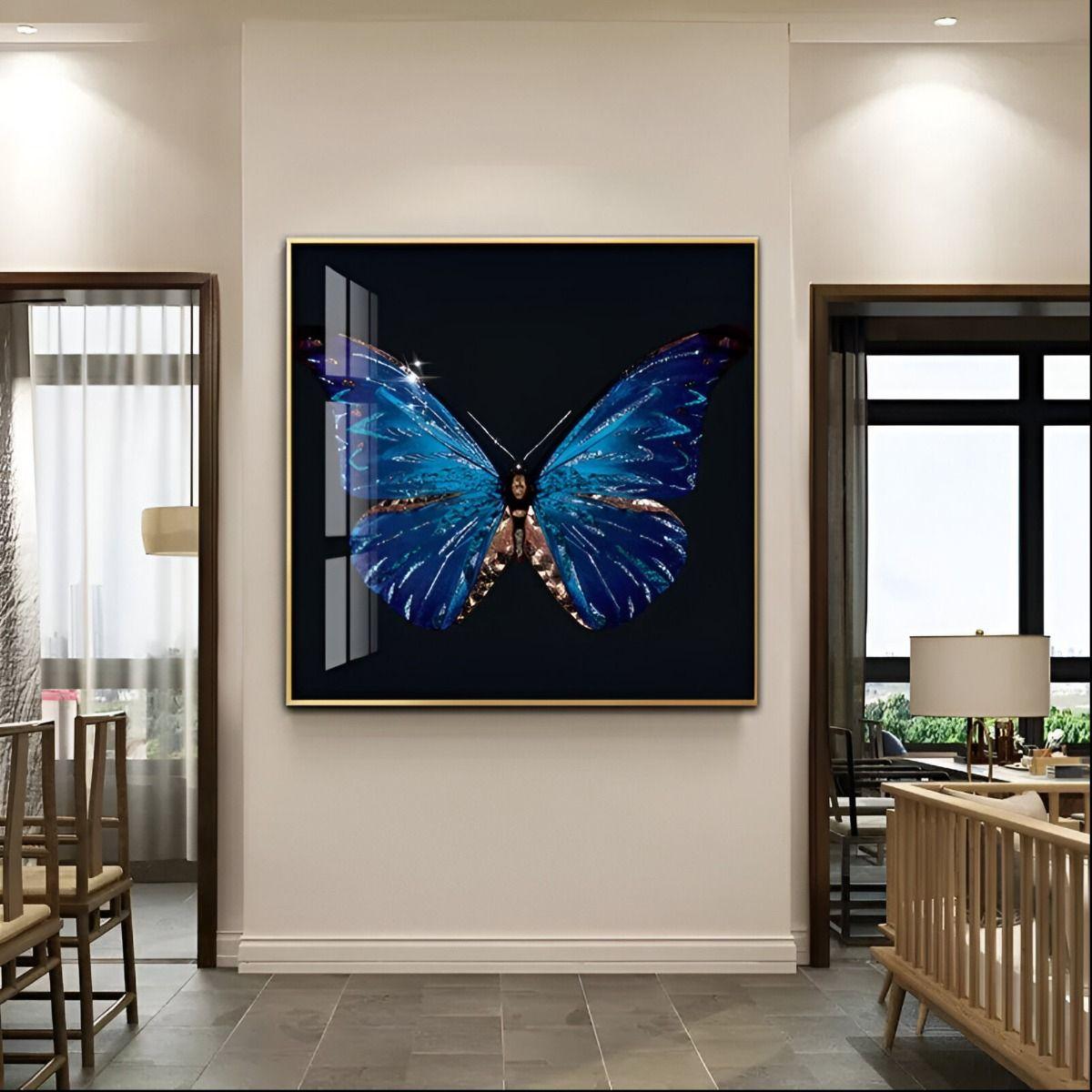 Decoración Pared Arte Pintura Mariposa Abstracta Moderno Jhn-2