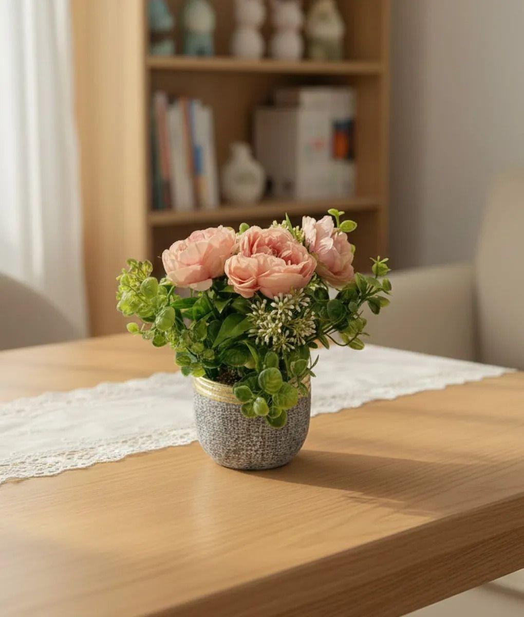 Planta Artificial Decorativa Belleza Floral Adorno Jhn-8